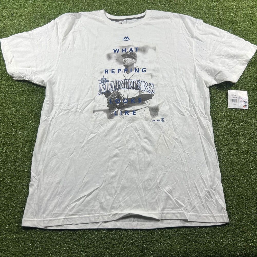 Majestic Seattle Mariners Felix Hernandez What Repping Looks Like Tee Mens 2XL